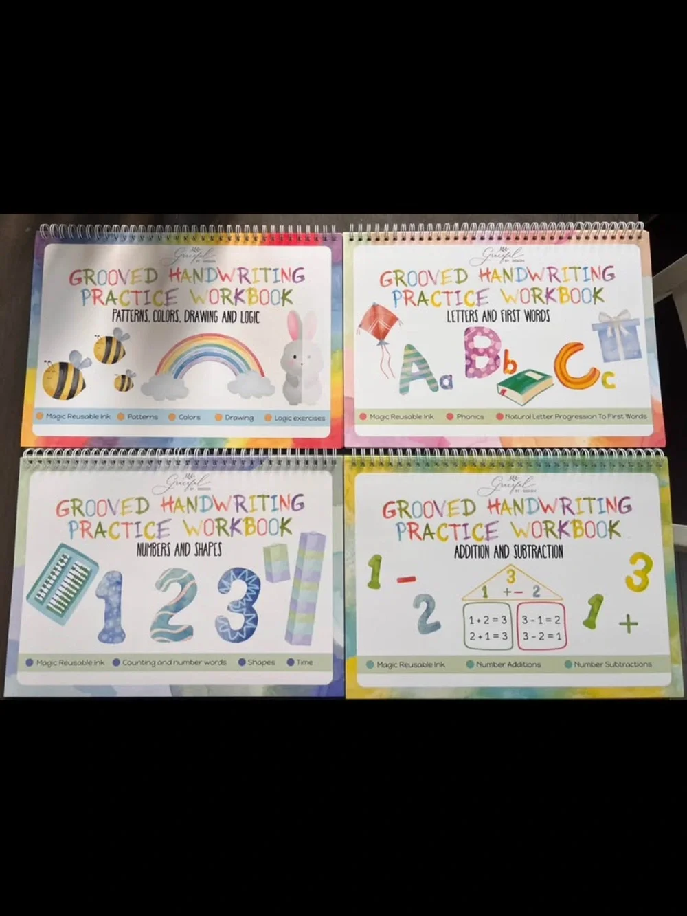 Grooved Handwriting Practice Workbook Set